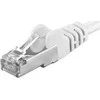 PremiumCord PREMIUMCORD Patch kabelis CAT6a S-FTP, RJ45-RJ45, AWG 26/7 0,5 m baltas