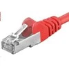 PremiumCord PREMIUMCORD Patch kabelis CAT6a S-FTP, RJ45-RJ45, AWG 26/7 10m raudonas