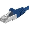 PremiumCord PREMIUMCORD Patch kabelis CAT6a S-FTP, RJ45-RJ45, AWG 26/7 5m mėlynas