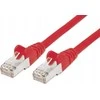 PREMIUMCORD Patch kabelis CAT6a S-FTP, RJ45-RJ45, AWG 26/7 3m raudona