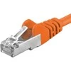 PremiumCord PREMIUMCORD Patch kabelis CAT6a S-FTP, RJ45-RJ45, AWG 26/7 10m oranžinis