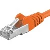 PremiumCord PREMIUMCORD Patch kabelis CAT6a S-FTP, RJ45-RJ45, AWG 26/7 5m oranžinis
