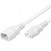 PREMIUMCORD Prailginimo laido maitinimo tinklas 230V, C13-C14, baltas 2m