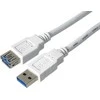 Kabelis USB PremiumCord USB-A - USB-A 3 m Baltas (ku3paa3w)