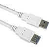 PremiumCord Prodlužovací USB kabelis USB 3.0 Super-speed 5Gbps A-A kabelis, MF, 9 kontaktų, 0,5 m, mėlynas