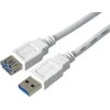PremiumCord Prodlužovací USB kabelis USB 3.0 Super-speed 5Gbps A-A kabelis, MF, 9 kontaktų, 0,5 m, mėlynas