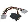 PremiumCord SATA 15- pin - Molex x3, 0.16m, Multicolor (kfsa- 9)