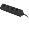 PremiumCord Normalus 4 lizdai 2m juoda (ppa4-02Bk)