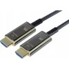 PremiumCord Ultra High Speed ​​​​HDMI 2.1 optinio pluošto kabelis 8K@60Hz, auksinis 20m