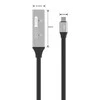 PREMIUMCORD USB-C kartotuvas ir ilgintuvas vyriškas-moteris, 5Gbps Aliuminis 5m
