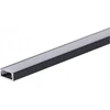 Prescot LED Profile Basic 2M su matiniu dangteliu, juodas B-BL2ML