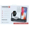 Swissten Prestigio Swistten 4in1 MFI belaidė įkrovimo stotelė, 45 W, skirta Apple iPhone / iPod / Apple Watch