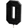 Pro-Line PartyDeco gimtadienio žvakė, numeris 0, 6 cm, juoda, 31692