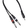 Procab Jack CABLE4ME mini lizdas 3,5 mm stereofoninis - 2 x lizdas mono 6,3 mm signalo garso kabelis 6 m