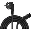 Procab maitinimo kabelis PROCAB CAB490/1 Maitinimo kabelis - schuko vyriškas - euro maitinimo lizdas - PVC kabelis - 3 x 1,5 mm? 1 m