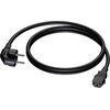 Procab maitinimo kabelis PROCAB CAB490/1 Maitinimo kabelis - schuko vyriškas - euro maitinimo lizdas - PVC kabelis - 3 x 1,5 mm? 1 m