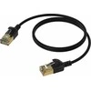 Procab PROCAB CSD570B/1 Slimline tinklo kabelis – CAT7 RJ45 U/FTP juoda versija – 1 metras