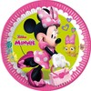 PROCOS Minnie Mouse Happy Helpers popierinės lėkštės, 23 cm, 8 vnt.
