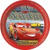 Globos Europe Bv PROCOS Popierinės lėkštės Cars 3, 23cm, 8 vnt (be plastiko)