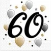PROCOS Napkins 60 gimtadienis - 33cm - 20 vnt universalus