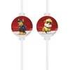 Globos Europe Bv PROCOS Psi patrulių gimtadienio šiaudeliai 4 universalūs vienetai (39901)
