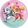 PROCOS Popierinės lėkštutės Psi Patrol Skye & Everest, 23 cm, 8 vnt. (be plastiko)