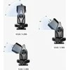 Neewer Profesionali galvutė 4,2kg 3D 360 monitoriui, 1/4'' srieginis montavimas, ISO padas NEEWER MA002