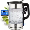 Profi Cook ProfiCook PC-WKS 1322 G electric virdulys 1.7 L 2200 W Sidabrinis, Juodas, Transparent