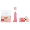 Set Profusion Cosmetics: Nudes Eyeshadow Palette 6 Shades, 9 g + Strawberry Hydrating Lūpų balzamas, 12 ml + Strawberry Lip Scrub, 15 g
