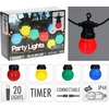 KOOPMAN SODO GIRLIANDA PARTY LIGHT 20LED G50 14,5M SU LAIKMAČIU, JUNGAMA, SPALVOTA 331494