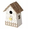 ProGarden Medinė lizdų dėžutė KAMILLE, su gėlėmis, aukštis 22 cm