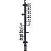ProGarden Lauko termometras Juodas 41 cm