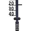 ProGarden Lauko termometras Juodas 41 cm