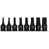 Zestaw Rinkinys 8 smūginių antgalių rinkinys, 1/2' šešiakampis, 5-19 mm, proline