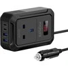 „Promate Inverto-200W“ automobilio keitiklis DC-AC 11–17 V 200 W / USB-C PD65 W