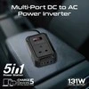 „Promate Inverto-200W“ automobilio keitiklis DC-AC 11–17 V 200 W / USB-C PD65 W