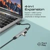 „Promate LiteHub-4“ USB-C šakotuvas, 3xUSB2.0 + USB3.0