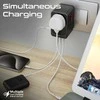 „Promate TripMate-GaN100 GaNFast™“ kelių prievadų sieninis įkroviklis, 100 W / ES/JAV/JK/AU