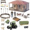Maksik ProNice BIG SET FARM ŪKIO NAMAS TRAKTORIUS GYVŪNŲ ĮRANKIAI