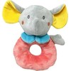 Pronice Pliušinis dramblys „Rattle Dramblys“ Persikų-Pilkos Spalvos, 18 Cm, Mažiausiam