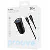 Proove Automobilinis įkroviklis cigarečių žiebtuvėliui, USB + USB Type-C, 30 W + 2 x USB-C laidai / CCFC30111202 / Blykstė