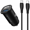 Proove Automobilinis įkroviklis cigarečių žiebtuvėliui, USB + USB Type-C, 30 W + 2 x USB-C laidai / CCFC30111202 / Blykstė