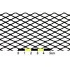 ProRacing ALU tinklelis, deimanto formos, juodas, 120x20cm, 12x7mm