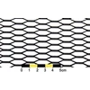 ProRacing Siatka ALU medaus šukos sidabrinės 120x40cm 21x6mm