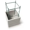 Sodo vazonas 38,5 x 38,5 x 37 cm Madera Square ECO Wood baltas PROSPERPLAST