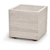 Sodo vazonas 38,5 x 38,5 x 37 cm Madera Square ECO Wood baltas PROSPERPLAST