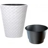 Sodo vazonas ⌀30 cm Matuba baltas PROSPERPLAST