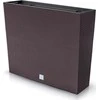 Prosperplast Lauko plastikinis vazonas RATO CASE, su įdėklu, rudos sp., 18 x 58 x 50 cm