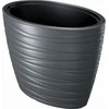 Gėlių vazonas Prosperplast Maze DBMZE600-S433, juodas