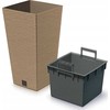 Prosperplast Vazonas FURU SQUARE ECO WOOD - NATURO FSC MIX